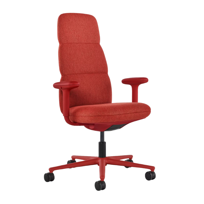 The high back Asari Chair from Herman Miller in Etruscan luce fabric.