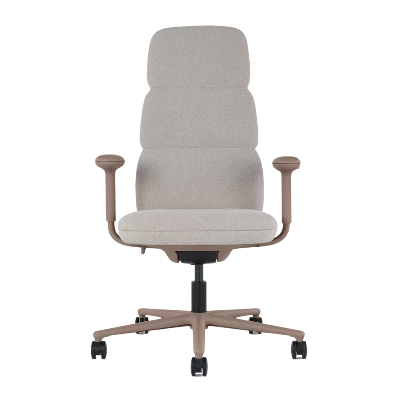 The high back Asari Chair from Herman Miller in antler meld fabric.