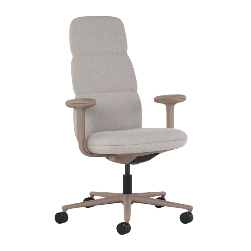 The high back Asari Chair from Herman Miller in antler meld fabric.