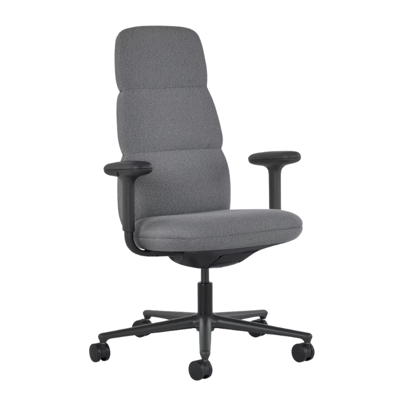 The high back Asari Chair from Herman Miller in knight meld fabric.