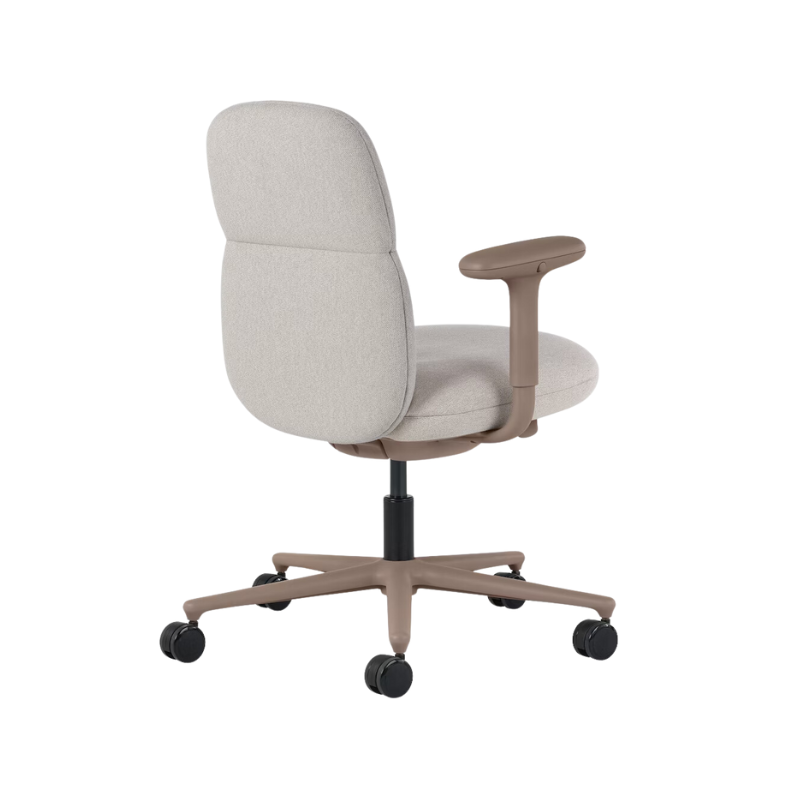 The mid back Asari Chair from Herman Miller in antler meld fabric.