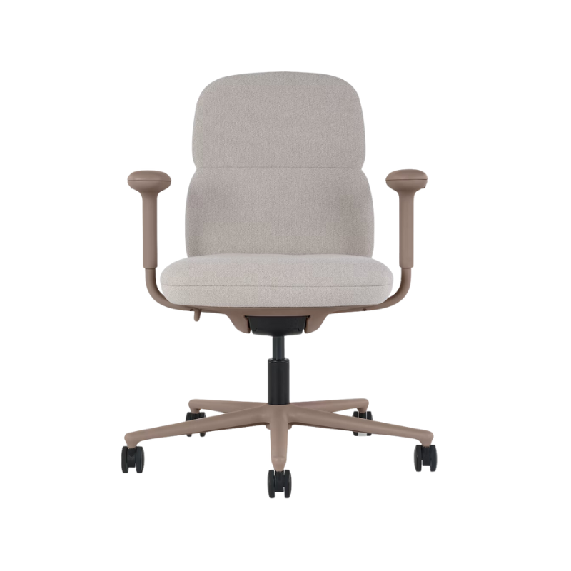 The mid back Asari Chair from Herman Miller in antler meld fabric.