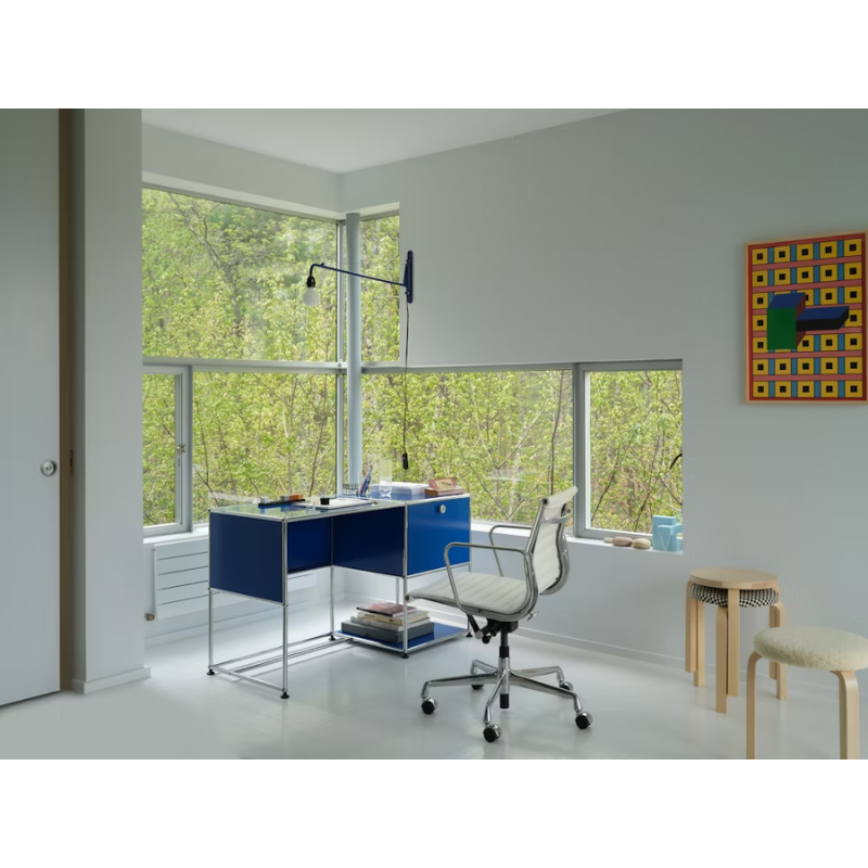 The Eames Aluminum Group Chair, Executive from Herman Miller in a home.