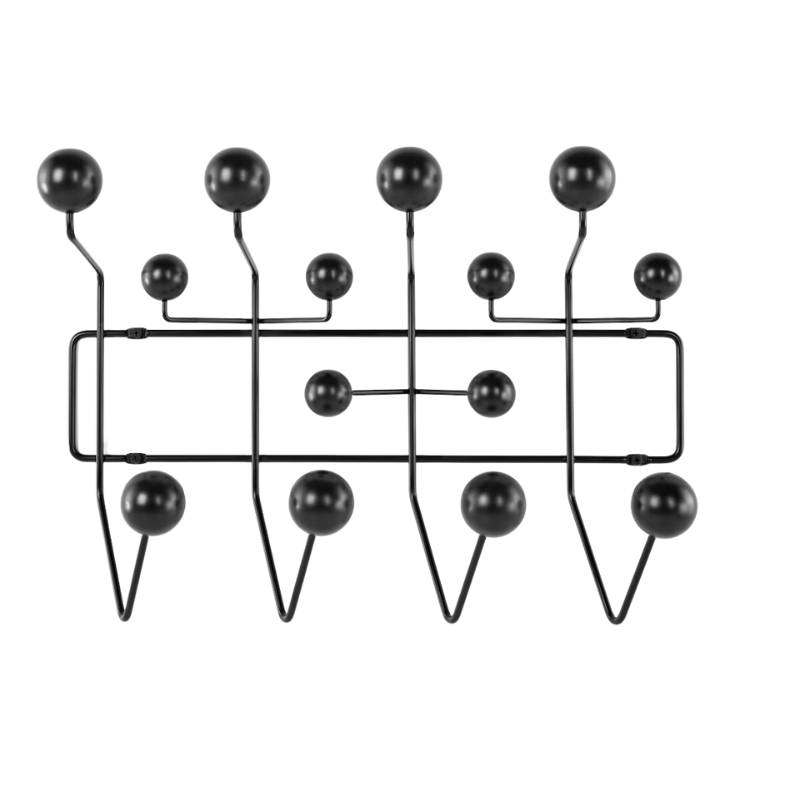 The Eames Hang-It-All from Herman Miller in black.