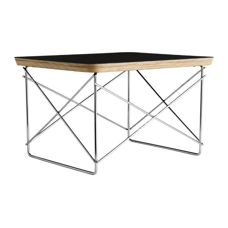 The Eames Wire Base Low Table from Herman Miller angled shot.