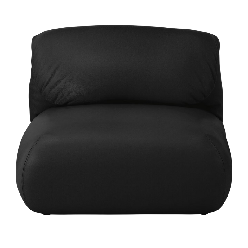 Fold up, down, or reconfigure as you please. The Luva Modular Armless Chair presents timeless beauty in an inventive form. Created by designer Gabriel Tan, Luva is a case study for probing at the intersections of art, design, and culture. The chair's elemental form is inspired by the soft-rolled tops of Japanese futons and the padded tactility of a boxing glove.