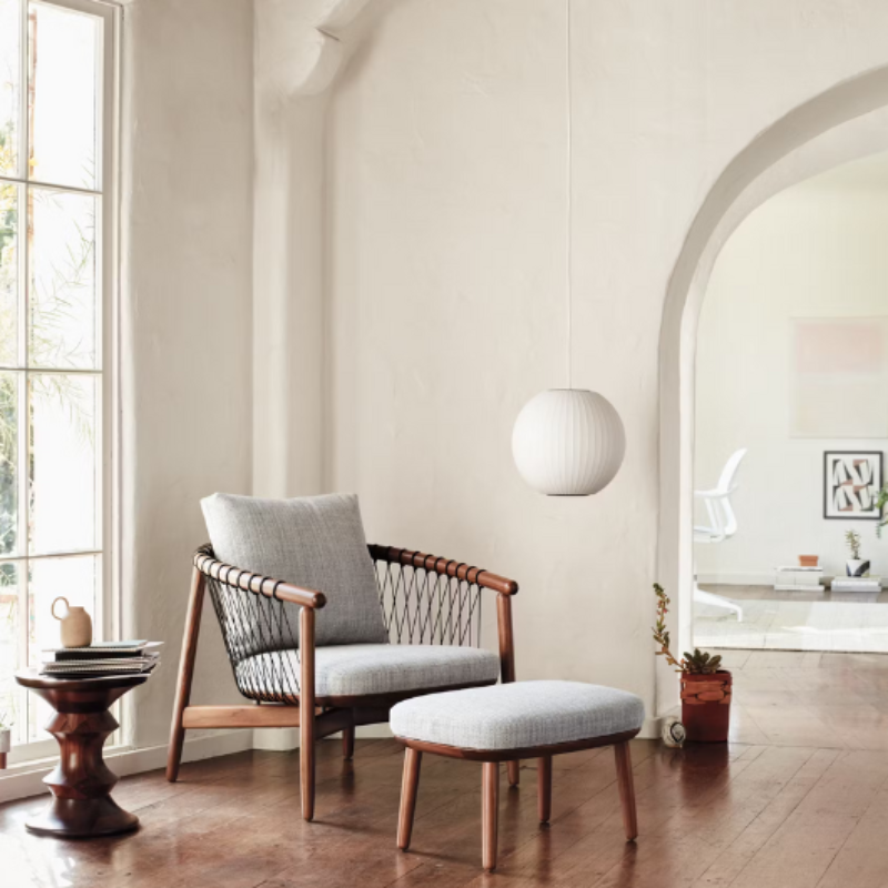 The Nelson Ball Bubble Pendant from Herman Miller in a family space.