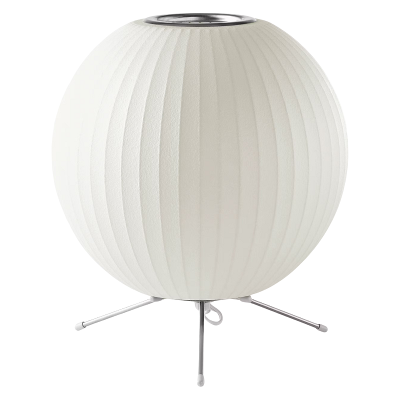 The Nelson Ball Tripod Table Lamp from Herman Miller.