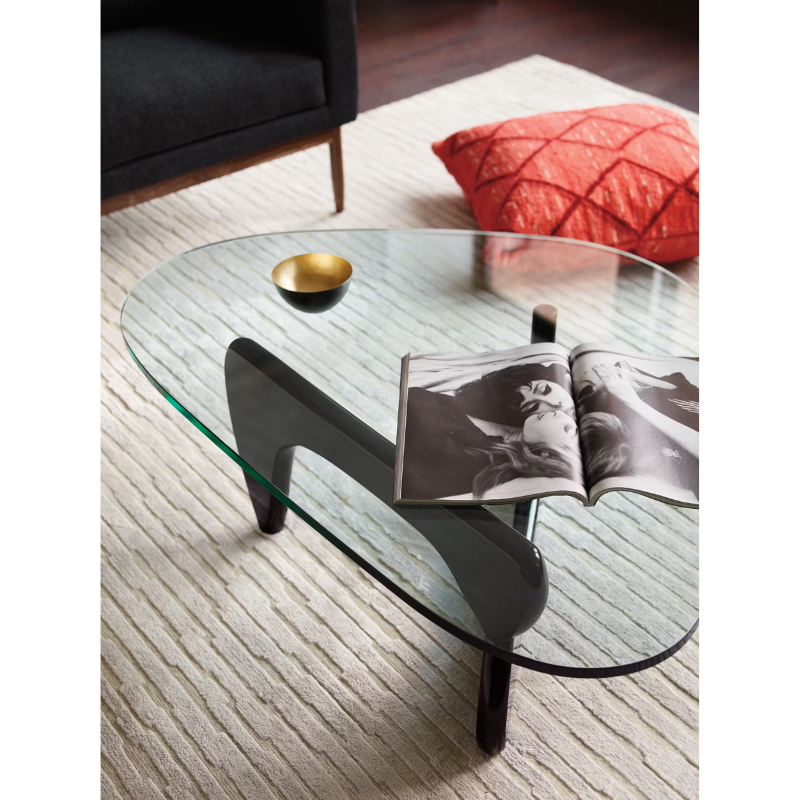 The Noguchi Table from Herman Miller in a family space.