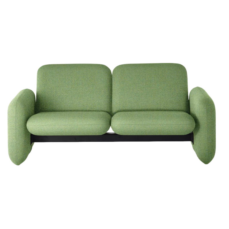 The Wilkes Modular Sofa, 2 Seater from Herman Miller in beck fabric, katydid color.