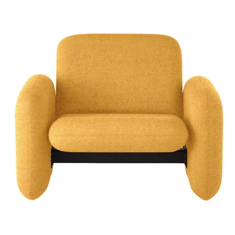 The Wilkes Modular Sofa Group Chair from Herman Miller with beck fabric in lambic color.