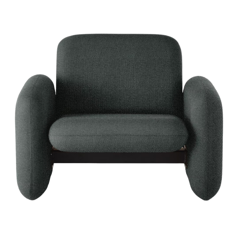 The Wilkes Modular Sofa Group Chair from Herman Miller with nico fabric in bridegroom color.
