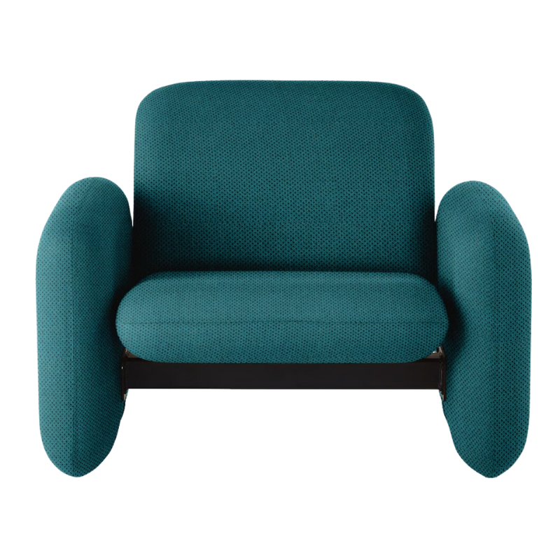 The Wilkes Modular Sofa Group Chair from Herman Miller with nico fabric in meditation color.
