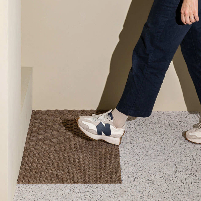 The Hex Doormat by Heymat outdoors.