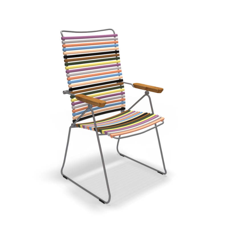 CLICK Position chair with adjustable backrest is made for all of us who just want to sit comfortably. Sit back when you need to relax - or just need to see it all from a distance.