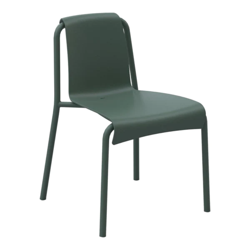 The elegant curve in the NAMI dining chair leads the mind to a wave that washes over the beach. NAMI means wave, and emphasizes the organic expression found in this elegant garden chair. The design is based on the forces and lines of nature, and finds its natural place outdoors.