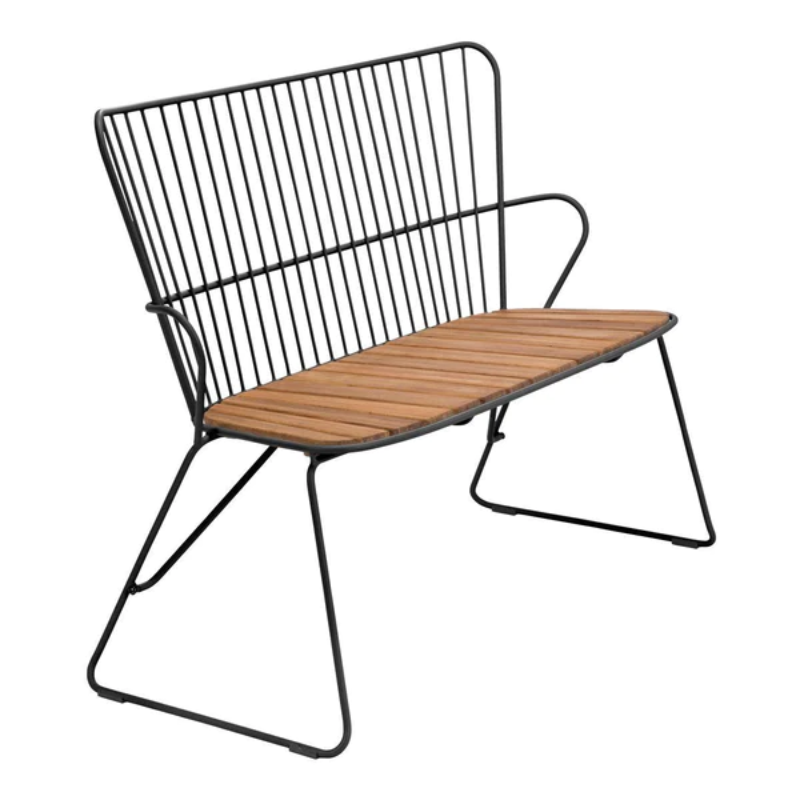 The PAON outdoor bench has Scandinavian influences in its design, but with a touch of French Victorian romance. The PAON bench provides optimal seating comfort which you would not expect from a metal chair!