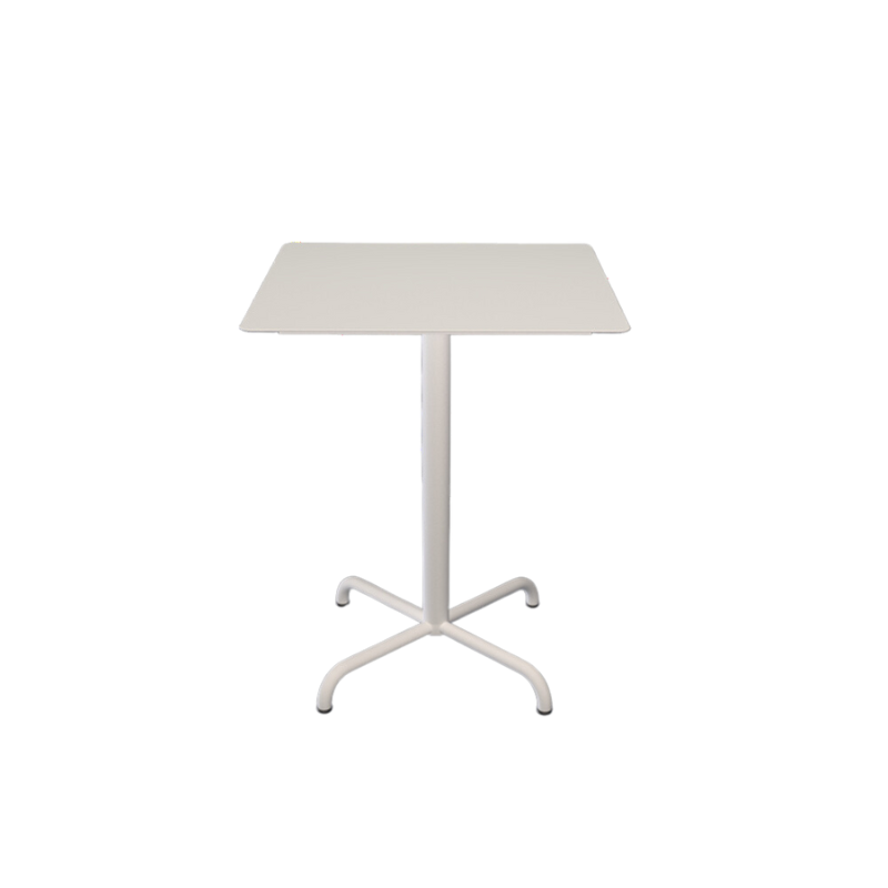 PICO Outdoor Café Table with 4-Star Base small white