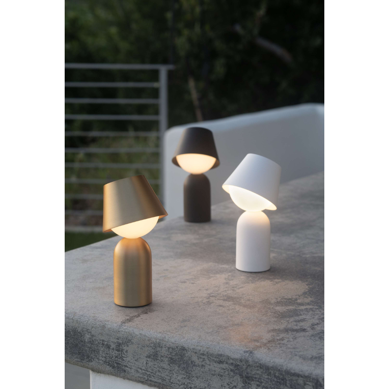 The Guy Portable Lamp from Koncept showing the color family outdoors. all-groups