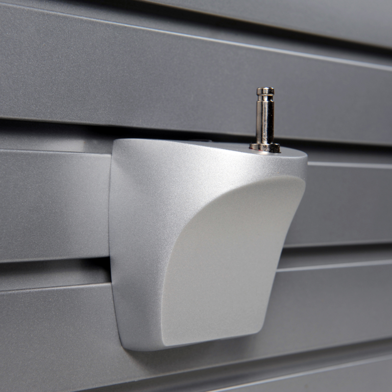 Slatwall Mount for the Koncept Mosso Pro Table Lamp. Color varies depending on Table Lamp color.
