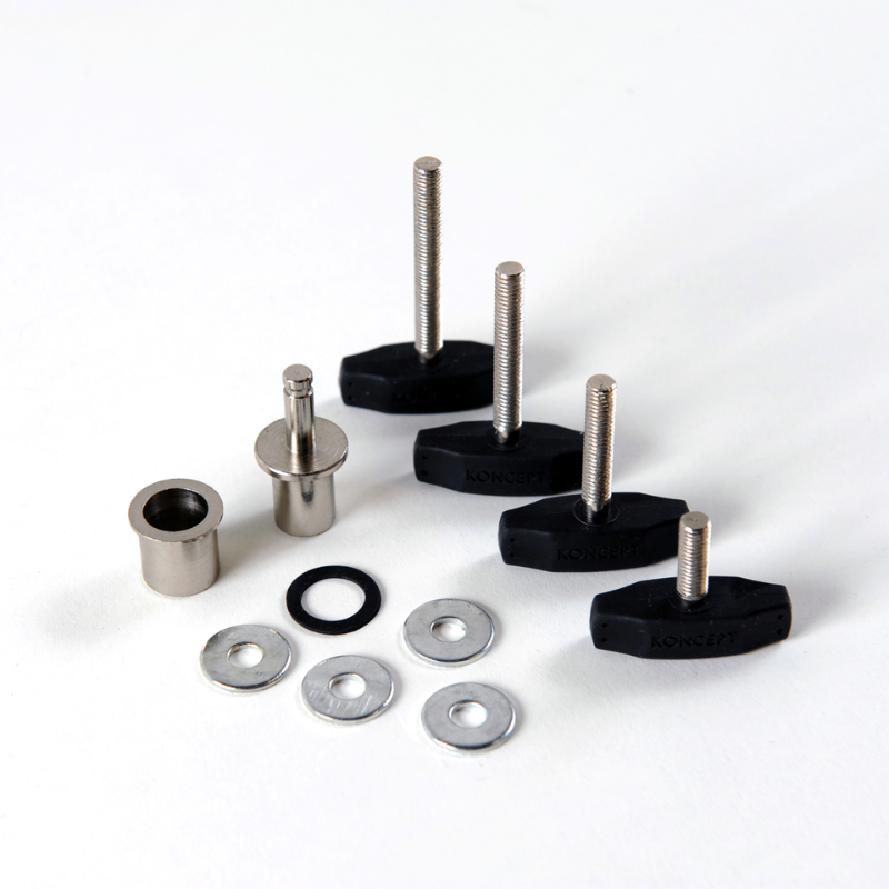 Through Table Mount for the Koncept Mosso Pro Table Lamp. Color varies depending on Table Lamp color.