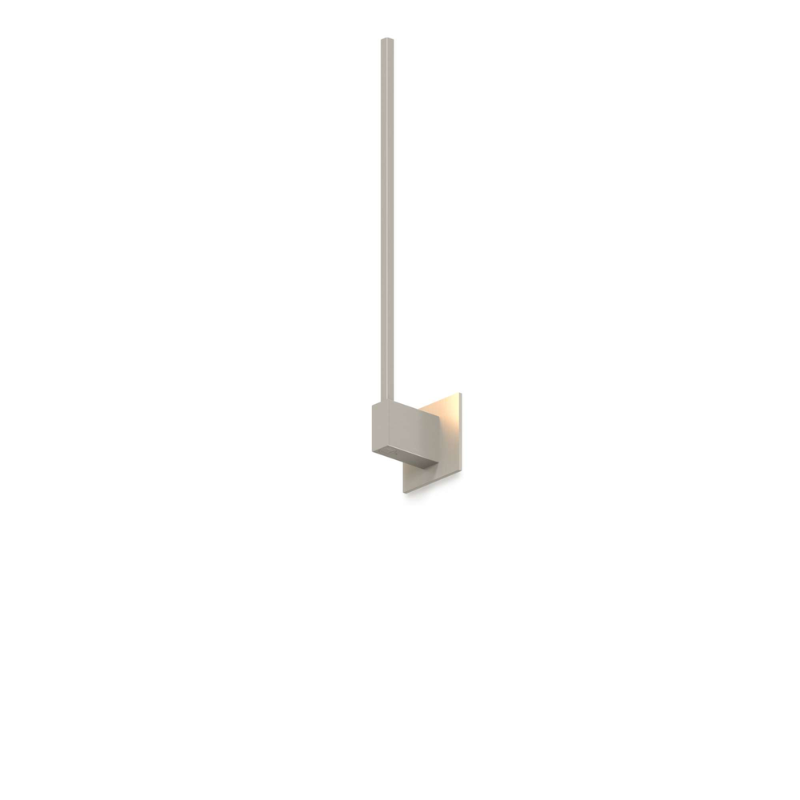 The Z-Bar Wall Sconce from Koncept in the 24" size with the end mount, with brushed nickel finish.