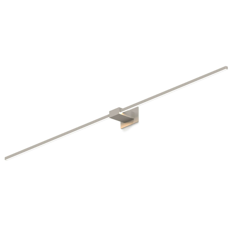 The Z-Bar Wall Sconce from Koncept in brushed nickel and 60 inch size.