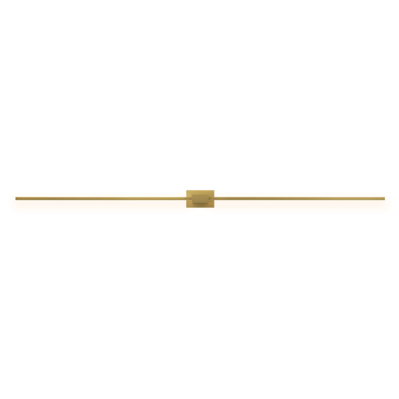 The Z-Bar Wall Sconce from Koncept in gold and 60 inch size.