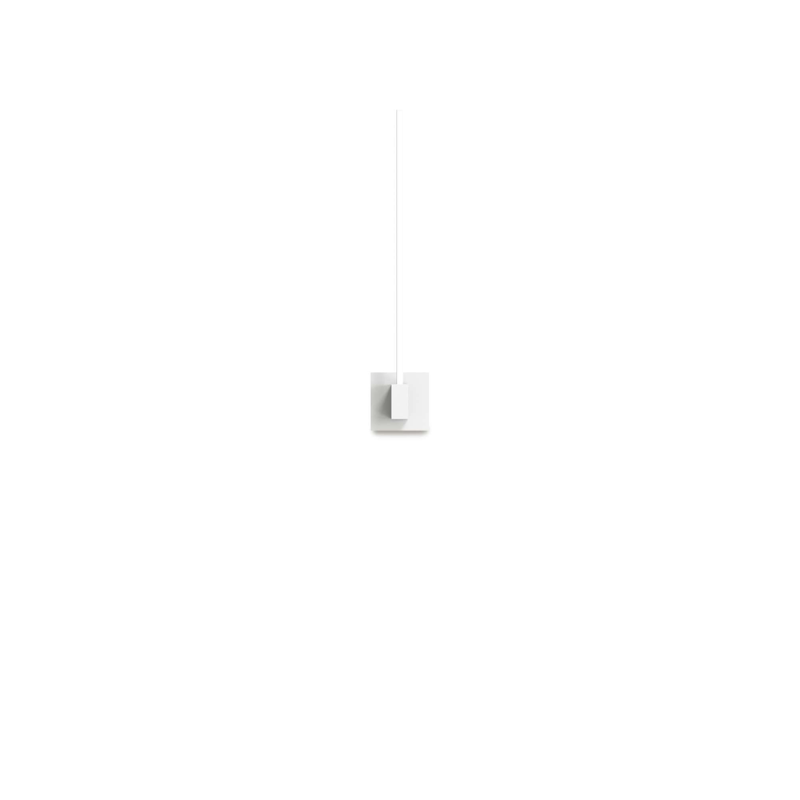 The Z-Bar Wall Sconce from Koncept in the 24" size with the end mount, with matte white finish.