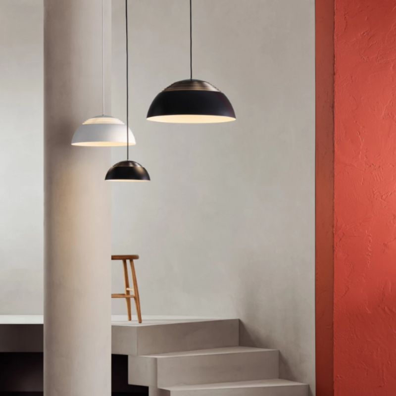 The AJ Royal from Louis Poulsen in a home lighting shot.