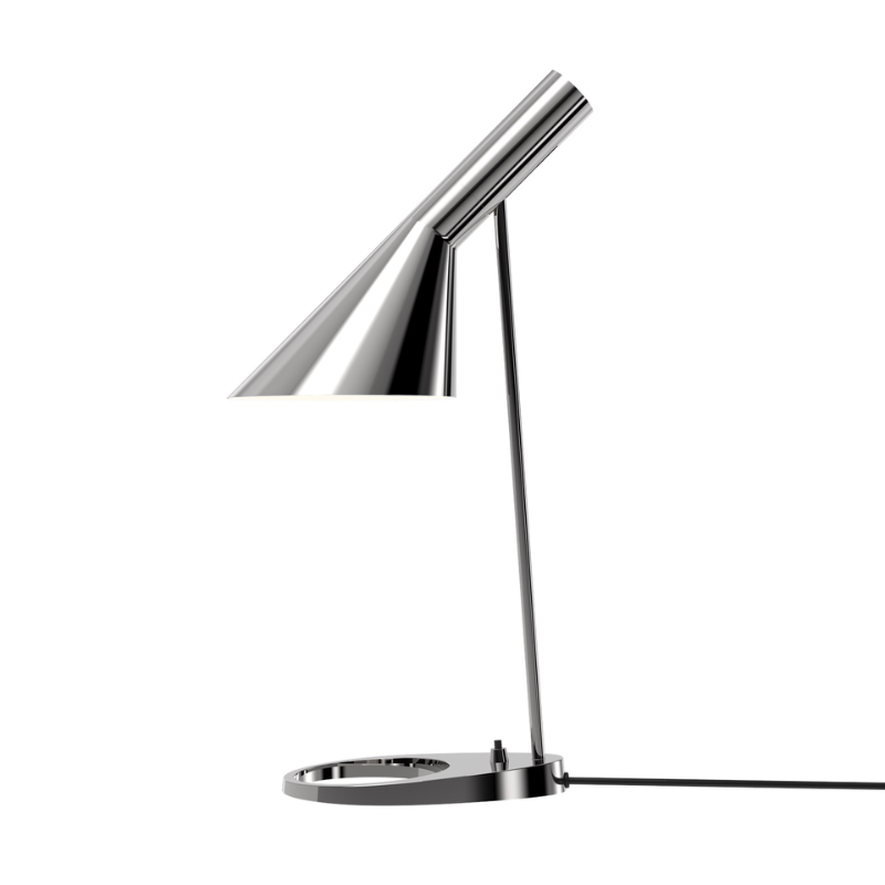 The AJ Table Lamp from Louis Poulsen in stainless steel.