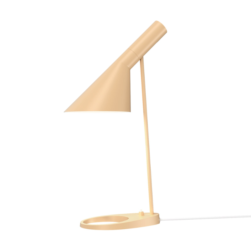 The AJ Table Lamp from Louis Poulsen in warm sand.
