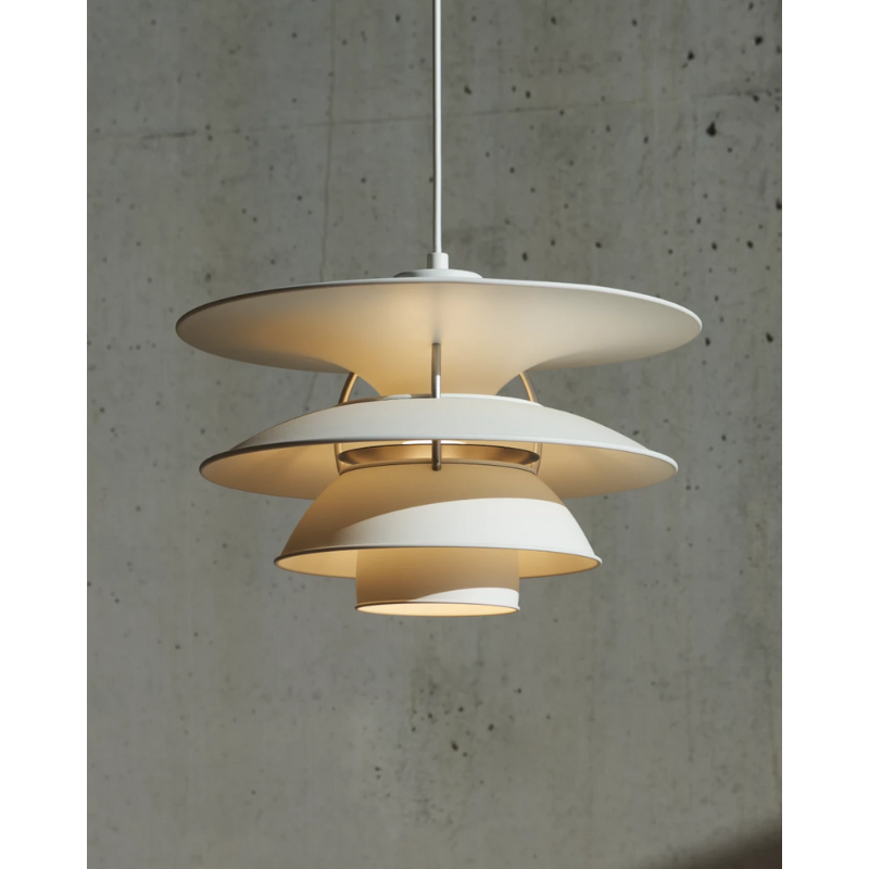 The PH 5-4½ or PH 6½-6 from Louis Poulsen, showing the designer light.