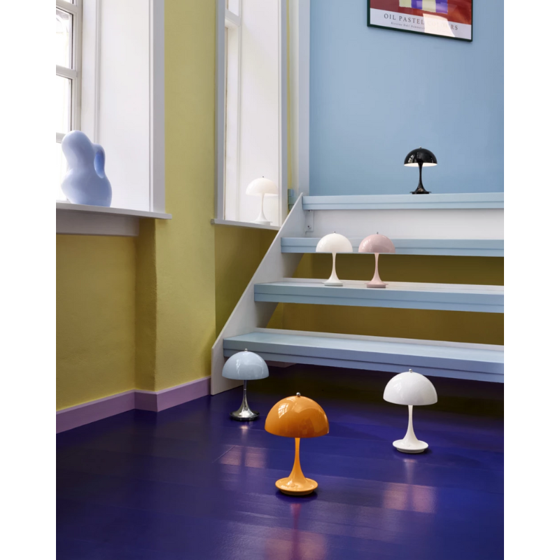 The Panthella 160 Portable from Louis Poulsen in a lounge. all-groups