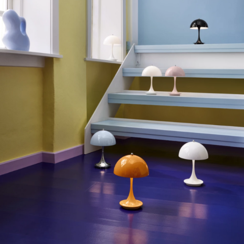 The Panthella 160 Portable from Louis Poulsen in a lounge. all-groups