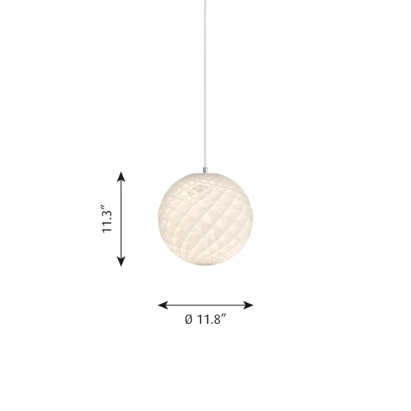 The Patera Pendant from Louis Poulsen, size mini dimensions.