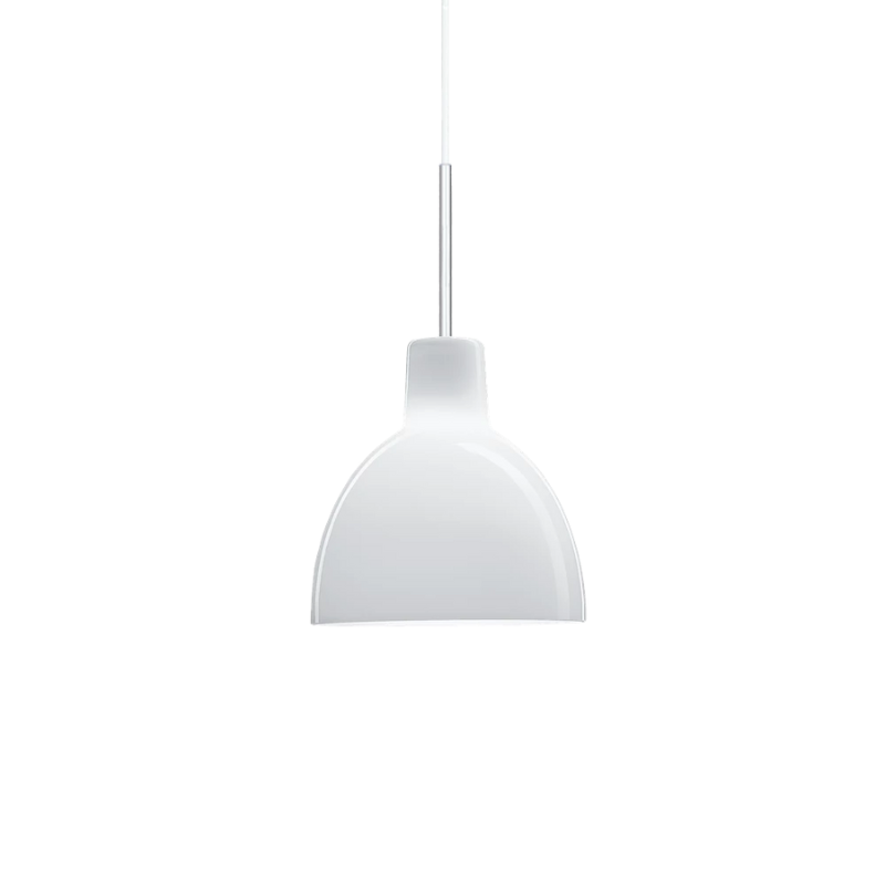 The Tolbod 6.1/8.7 Glass Pendant from Louis Poulsen, 8.7 inch size.