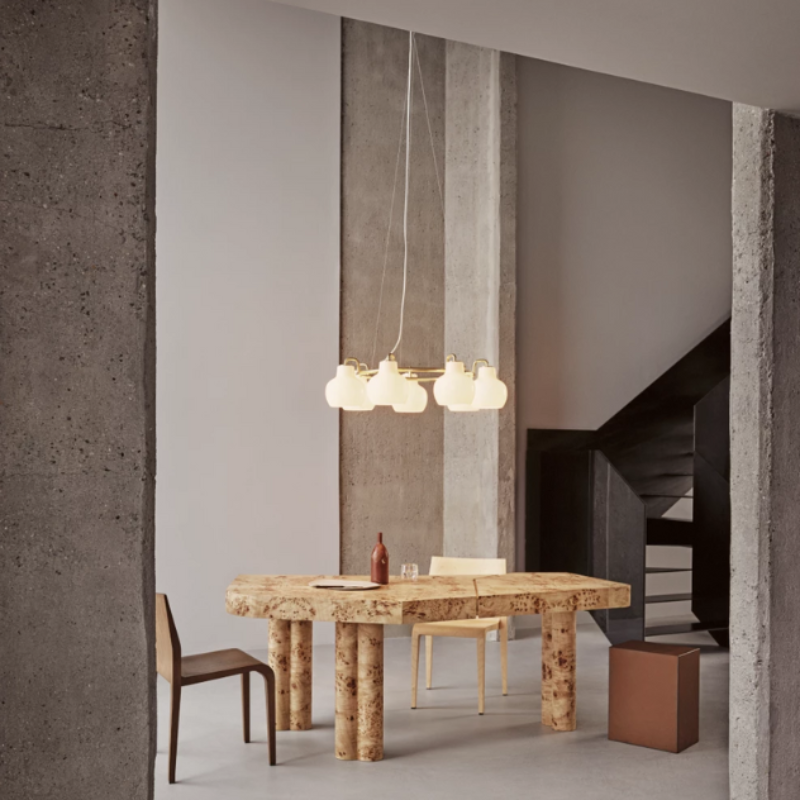 The VL Ring Crown from Louis Poulsen in a family space.