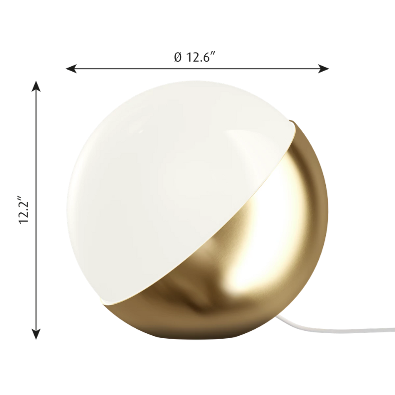 The VL Studio Table/Floor from Louis Poulsen 12.6 inch size dimensions. all-groups