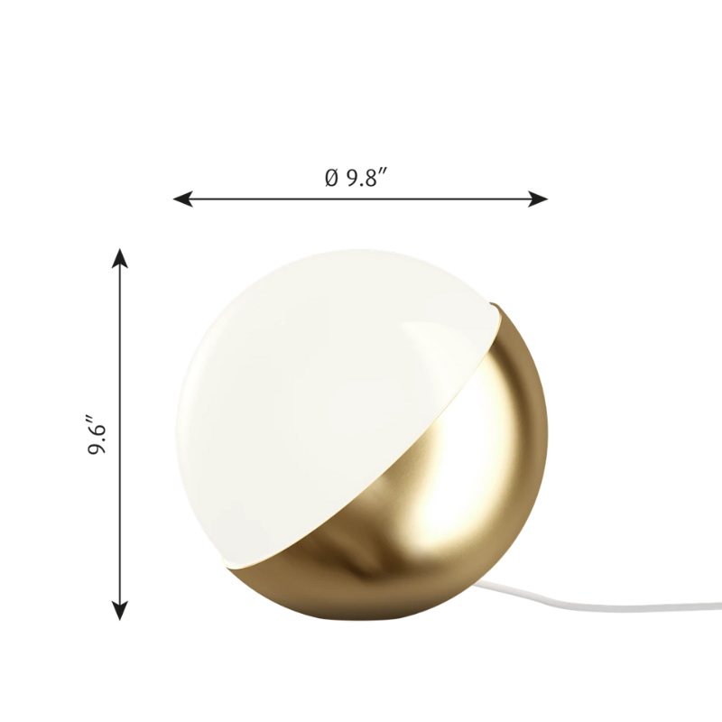 The VL Studio Table/Floor from Louis Poulsen 9.8 inch size dimensions. all-groups