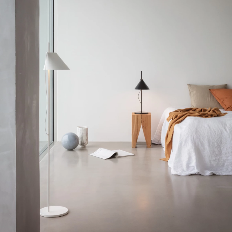 The Yuh Floor from Louis Poulsen in a bedroom.