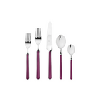 The Fantasia 5 Piece Cutlery Set from Mepra in light mauve.