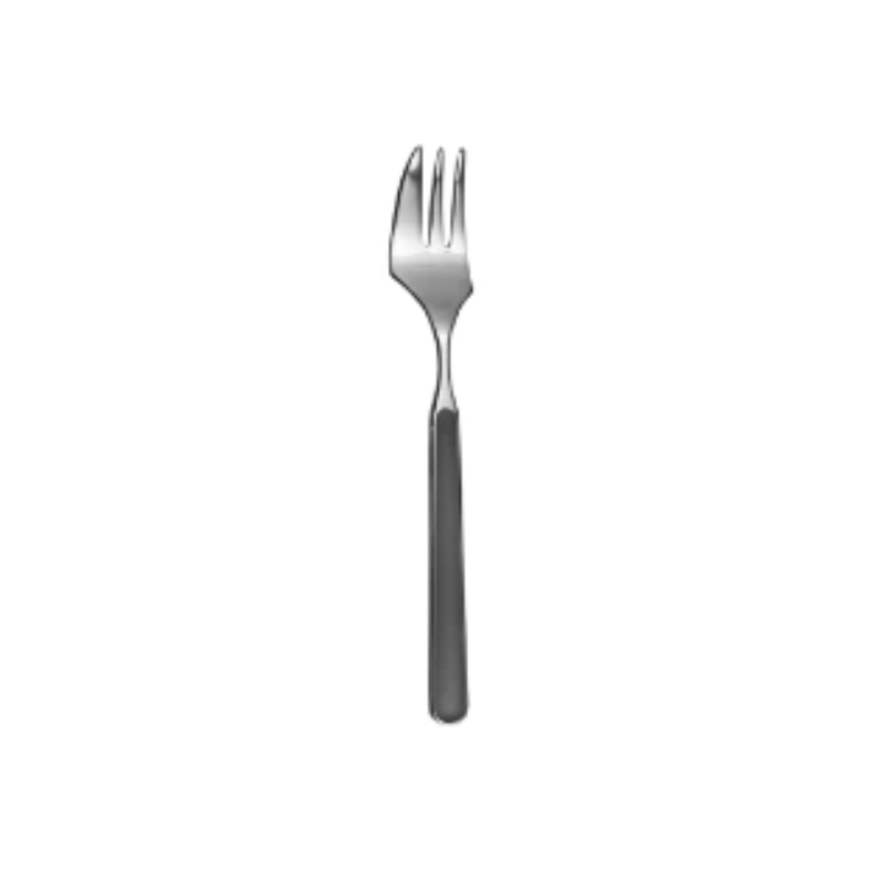 The Fantasia Cake Fork from Mepra in black.