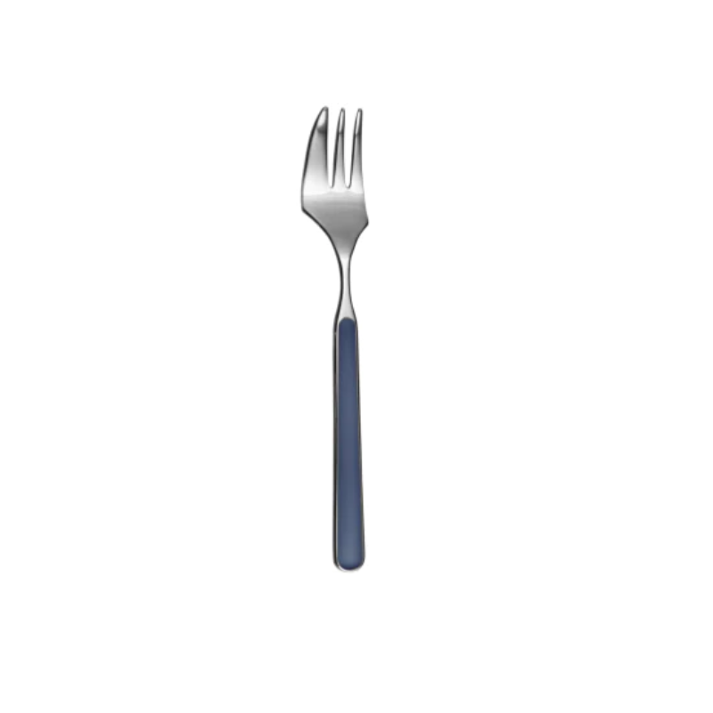 The Fantasia Cake Fork from Mepra in cobalt.