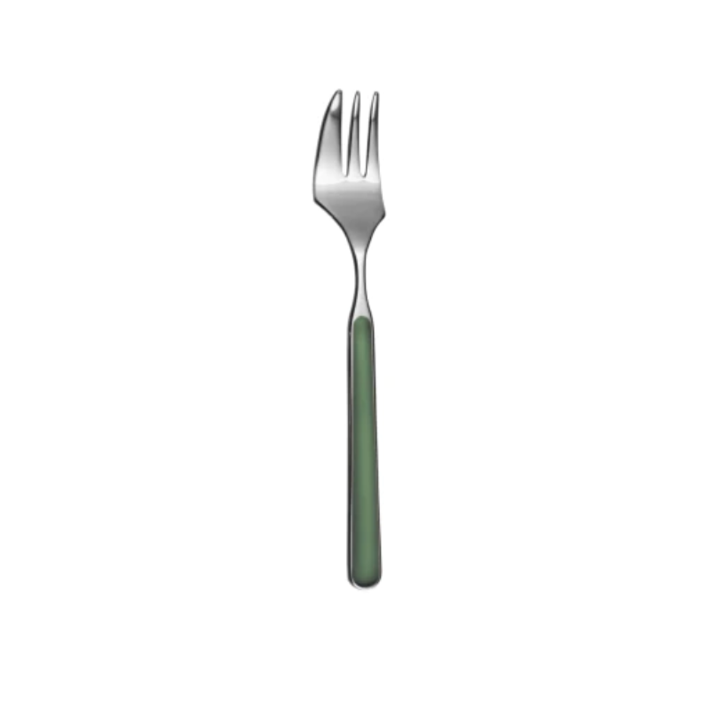 The Fantasia Cake Fork from Mepra in green.