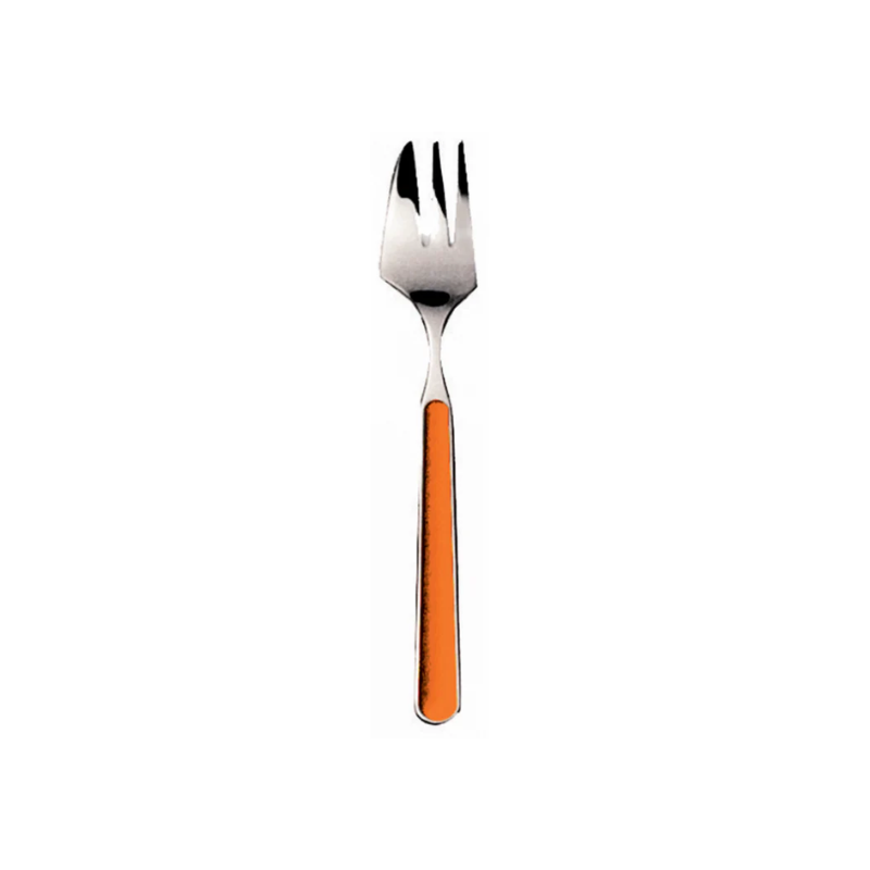 The Fantasia Cake Fork from Mepra in orange.