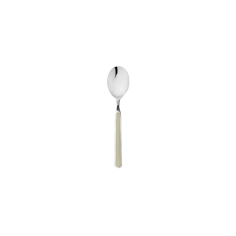 The Fantasia Coffee and Tea Spoon from Mepra in turtle dove.