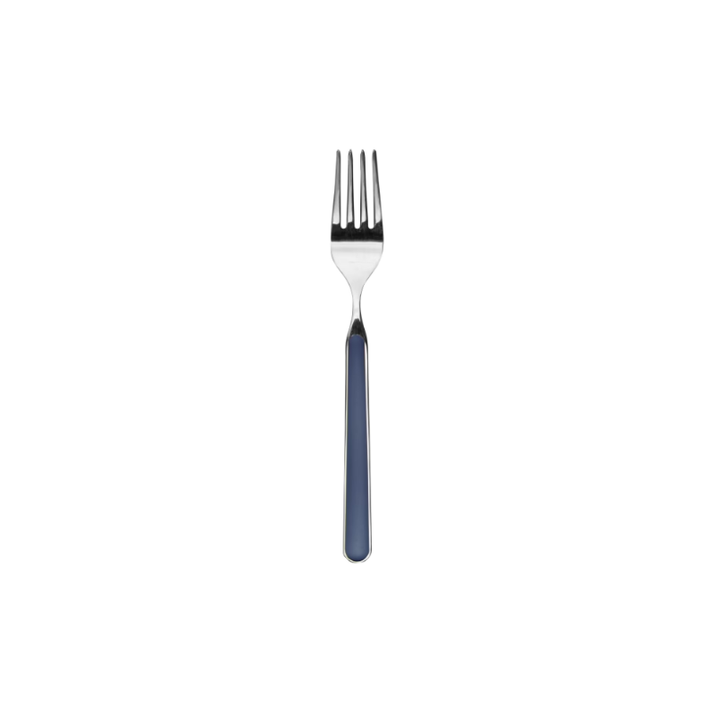 The Fantasia Dessert Fork from Mepra in cobalt.