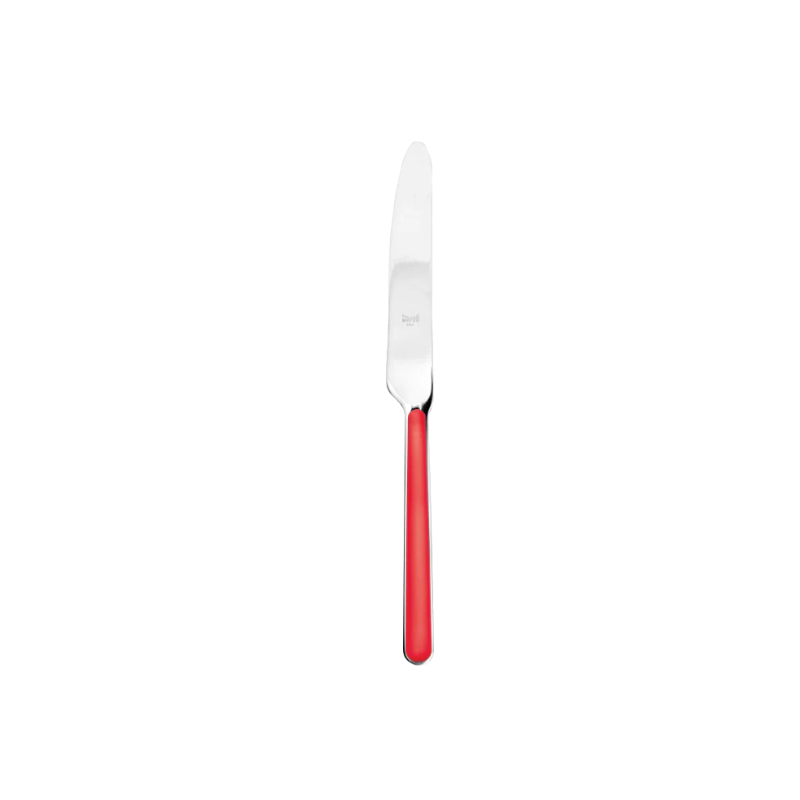 The Fantasia Dessert Knife from Mepra in red.