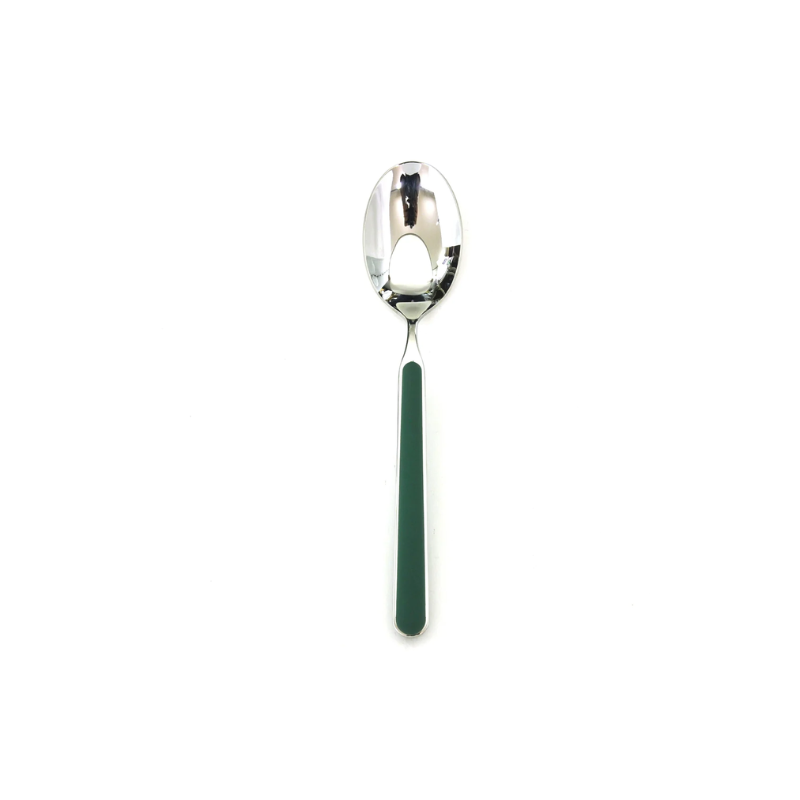 The Fantasia Dessert Spoon from Mepra in green.